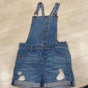 Blue overalls